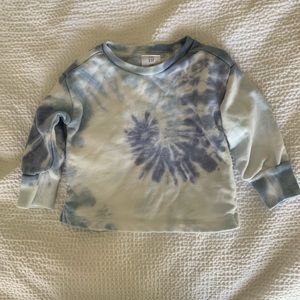 Baby Gap blue & white tie dye sweatshirt